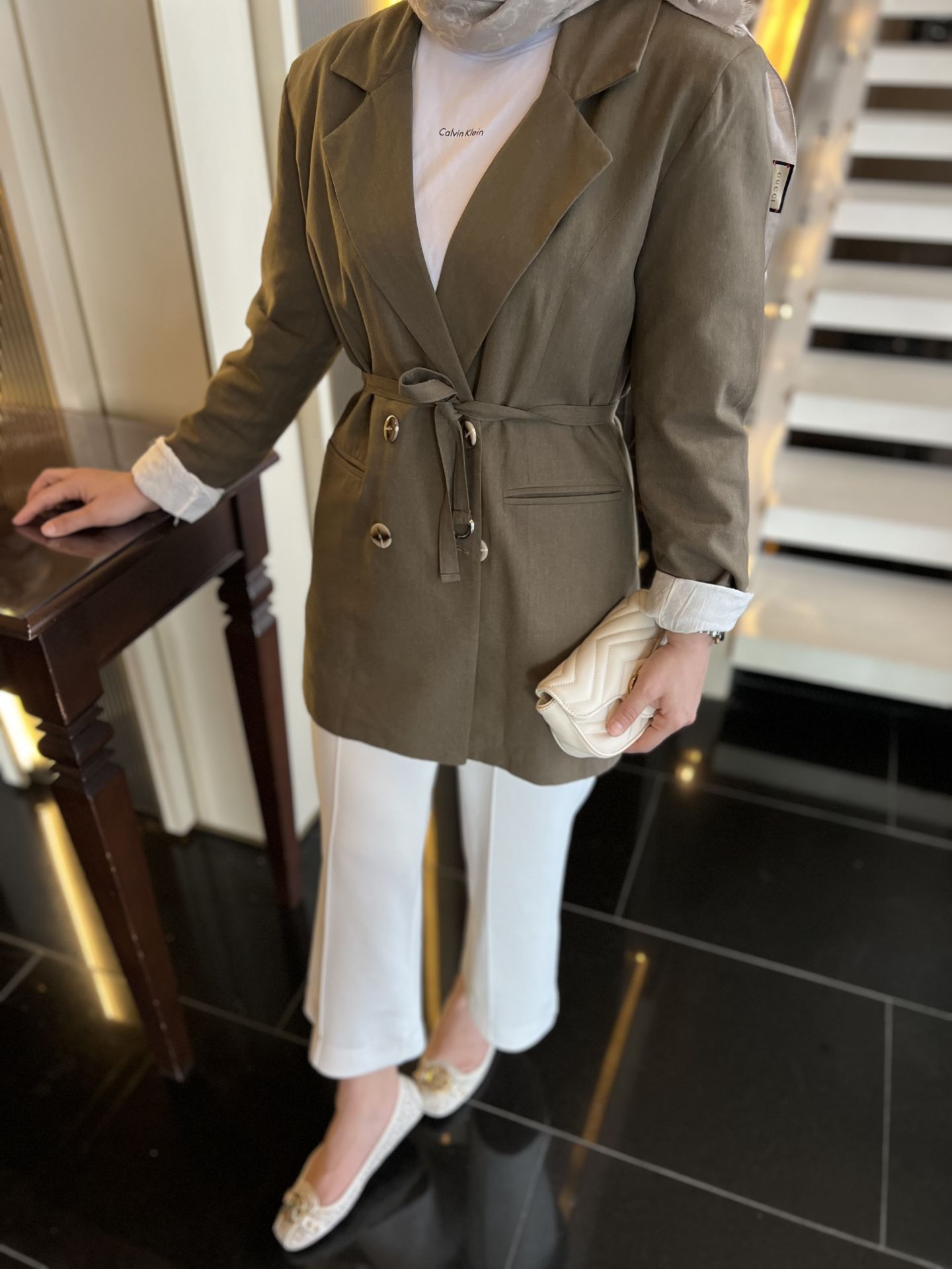 Keten blazer ceket
