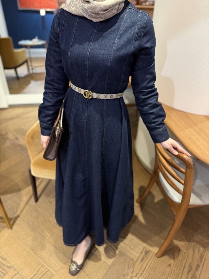 SERAFİNE KOT ELBİSE