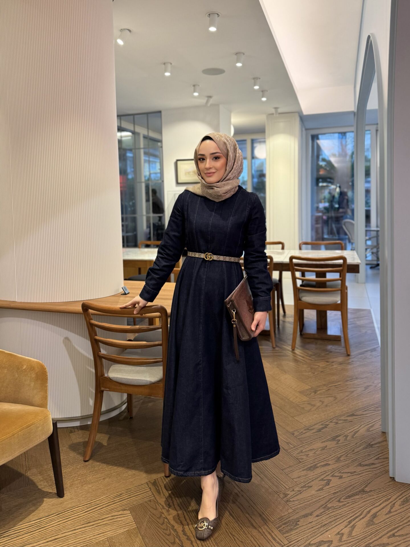 SERAFİNE KOT ELBİSE