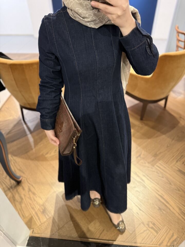 SERAFİNE KOT ELBİSE