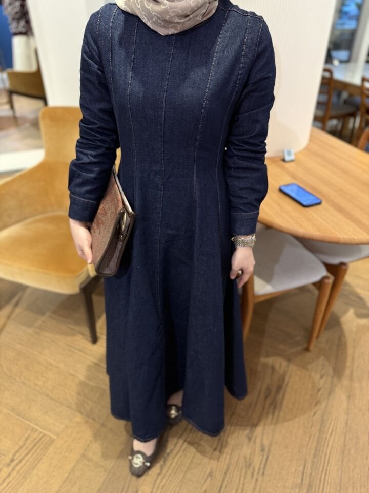 SERAFİNE KOT ELBİSE