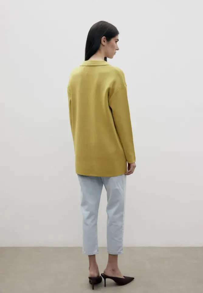 Özel İplik Triko Pamuk Ceket