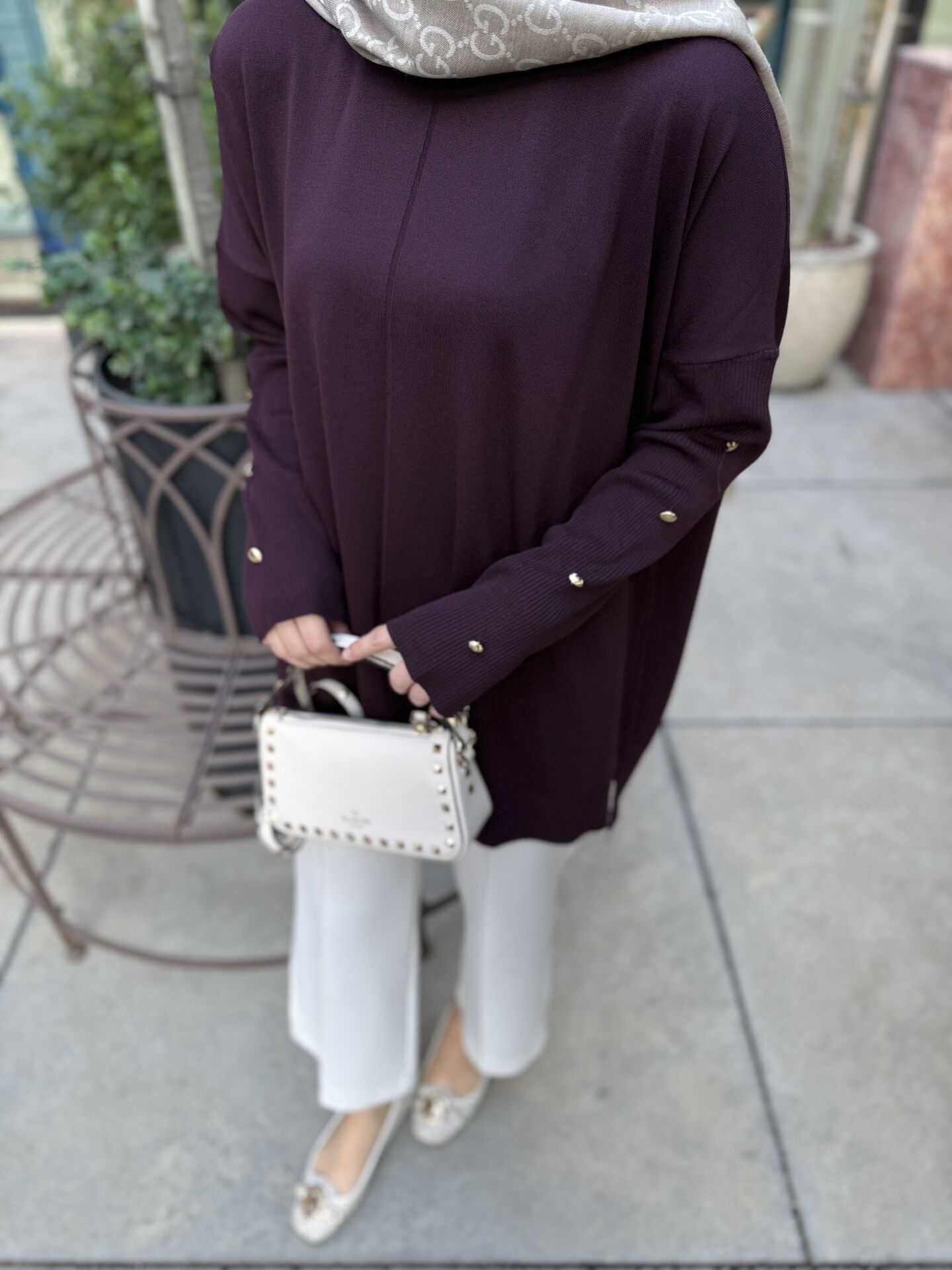 Kolları Düğme Kazak