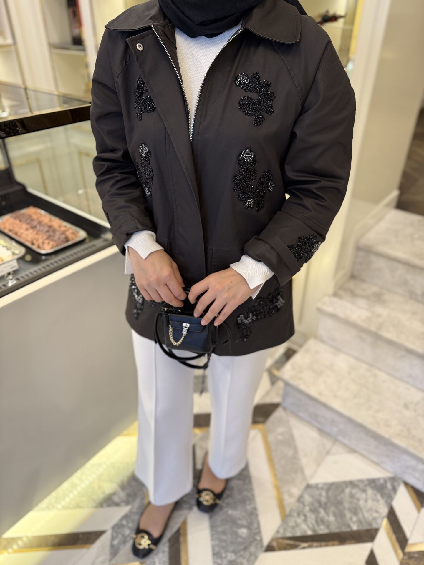 PREMİUM TAŞLI TRENÇ