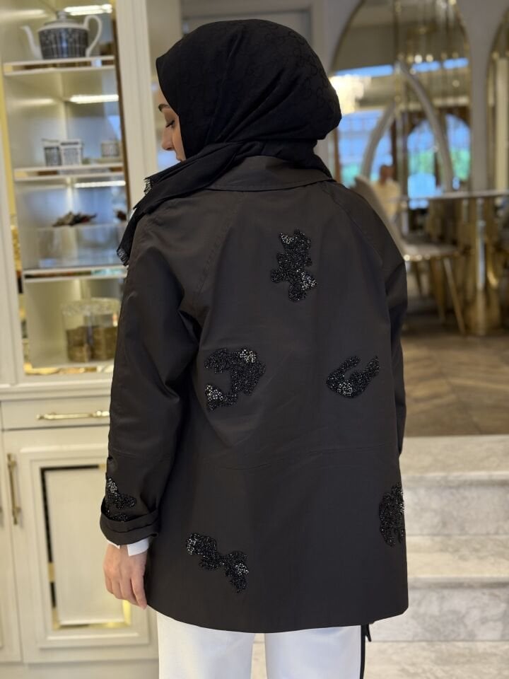 PREMİUM TAŞLI TRENÇ