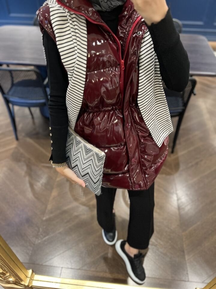 ROYAL ŞİŞME YELEK / BORDO