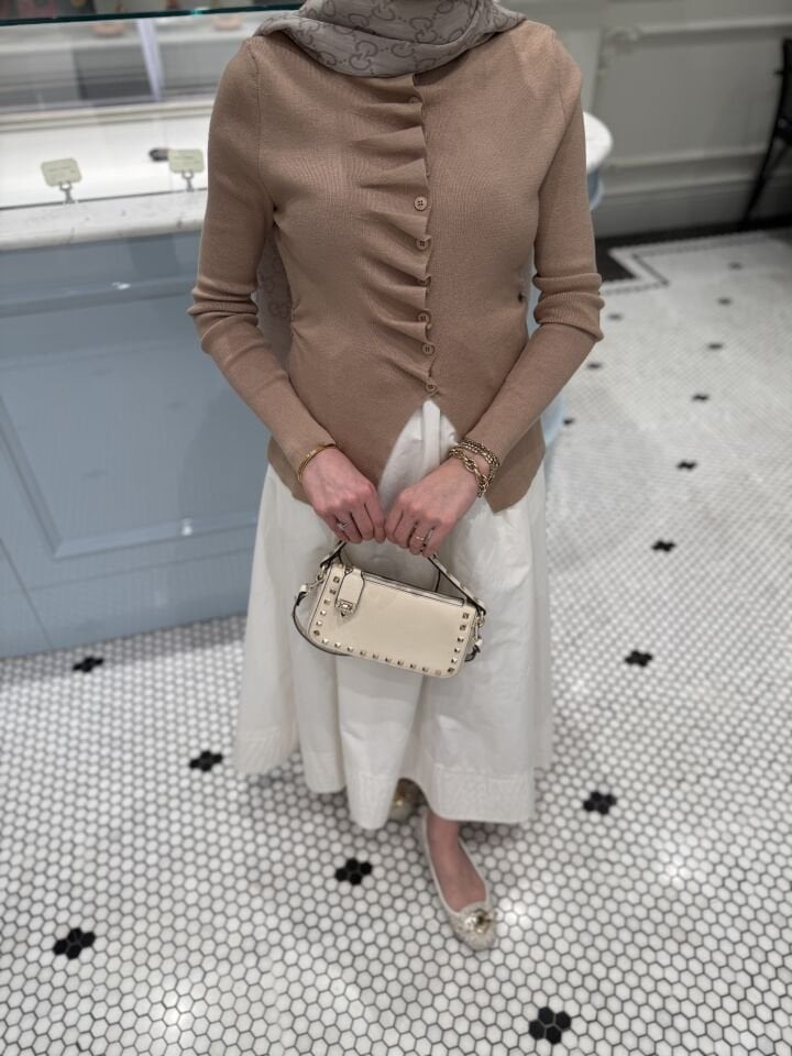 Drapeli İnce Triko Hırka