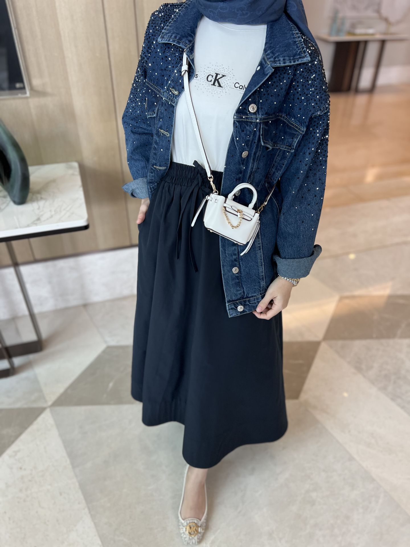 Kloş Etek/ Lacivert