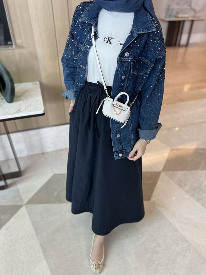 Kloş Etek/ Lacivert