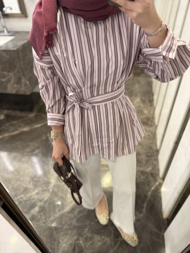 PİLİLİ POPLİN GÖMLEK