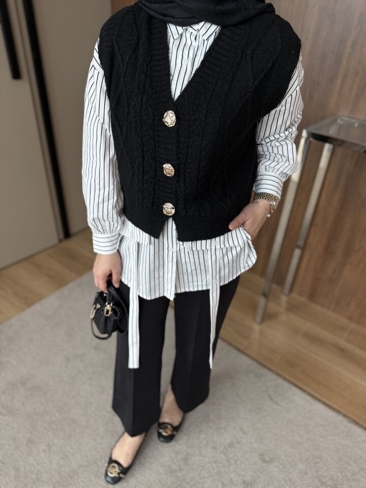 Twist model gömlek süveter