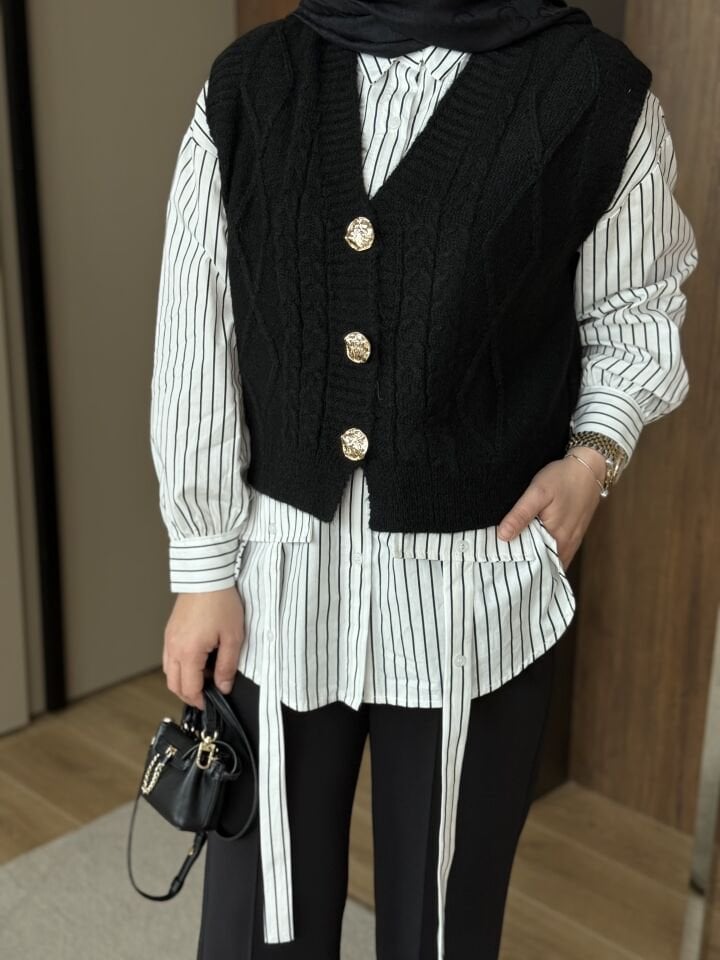 Twist model gömlek süveter