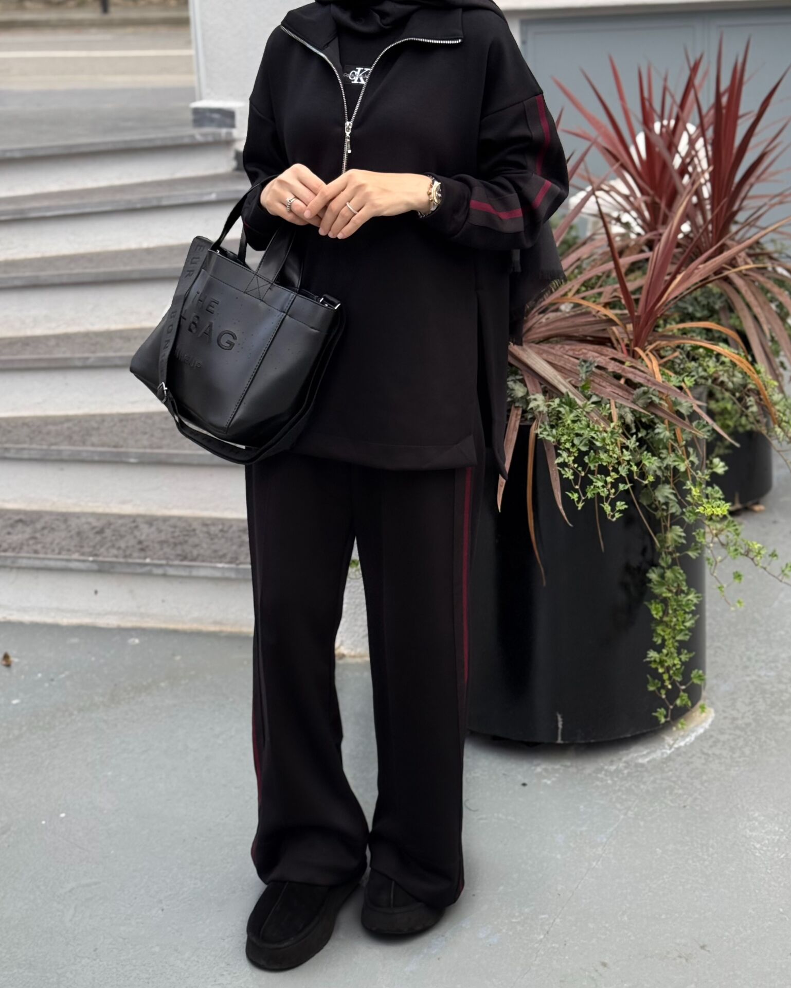 Şeritli Eşofman Takımı