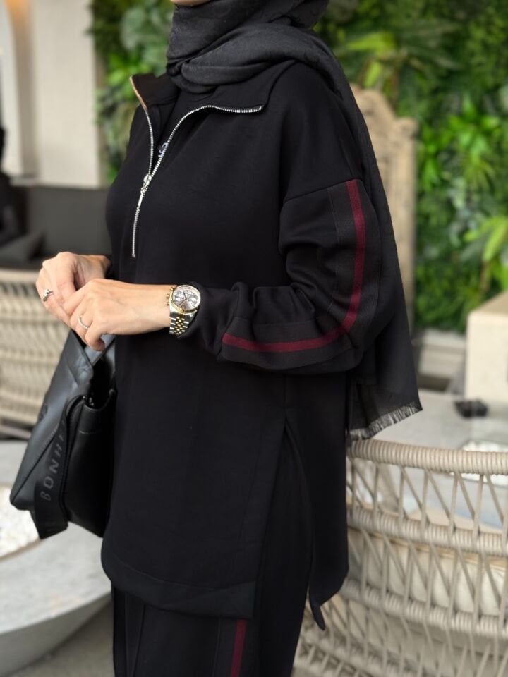 Şeritli Eşofman Takımı