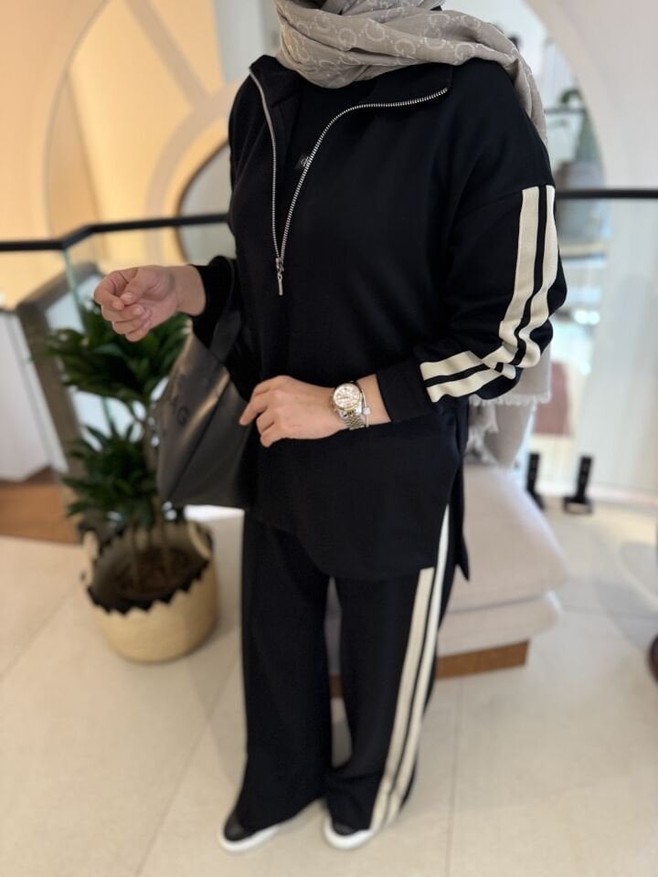 Şeritli Eşofman Takımı