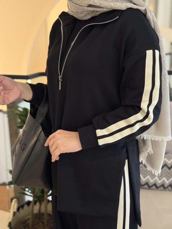 Şeritli Eşofman Takımı