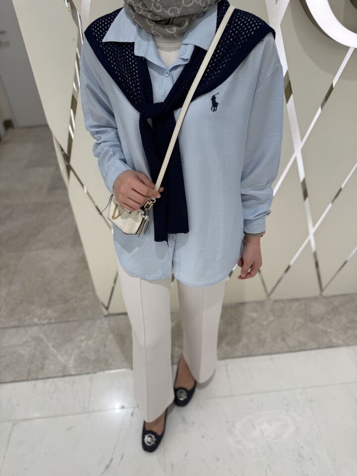 ATKILI GÖMLEK MAVİ