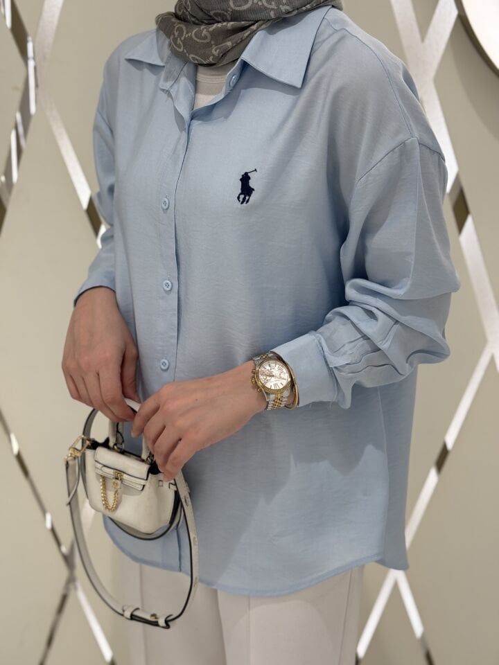 ATKILI GÖMLEK MAVİ