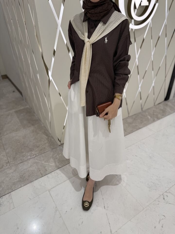 ATKILI GÖMLEK ÇİZGİLİ KAHVE