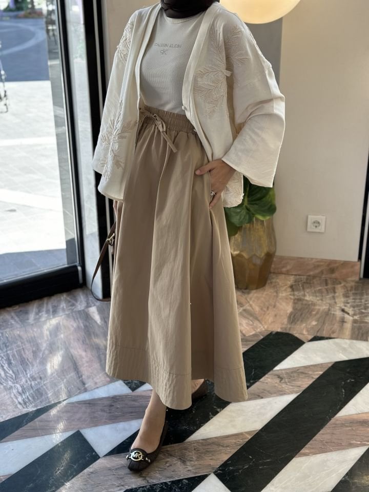 Kloş etek  camel