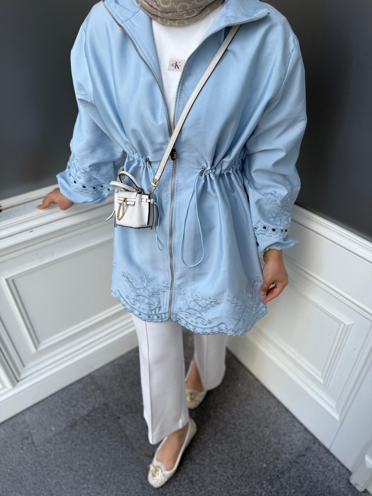 Güpürlü Kap / Mavi