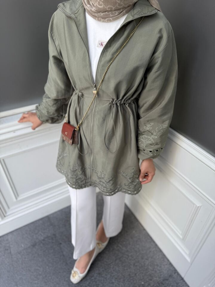 Güpürlü Kap / Yeşil