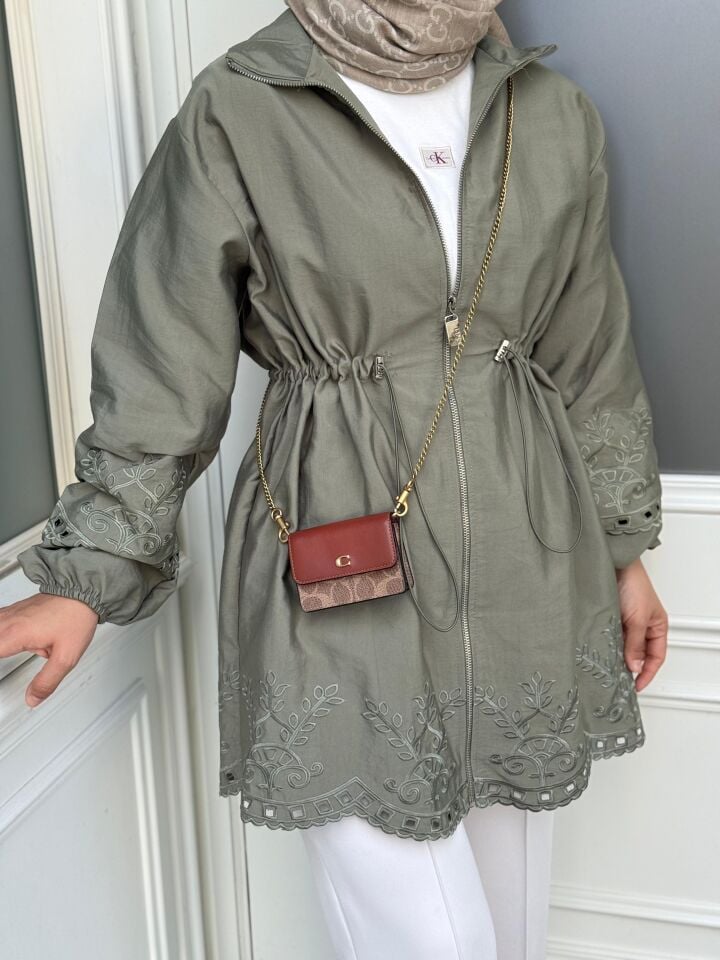 Güpürlü Kap / Yeşil