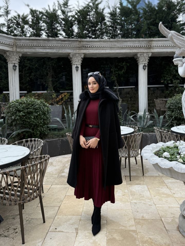 FERRY ELBİSE/ BORDO