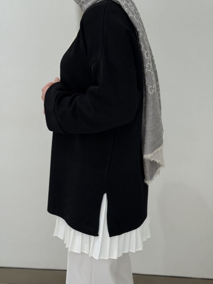 Simli Tunik / Siyah