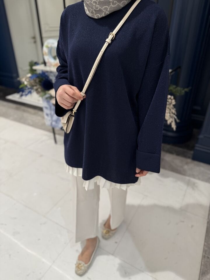 Simli Tunik/ Lacivert