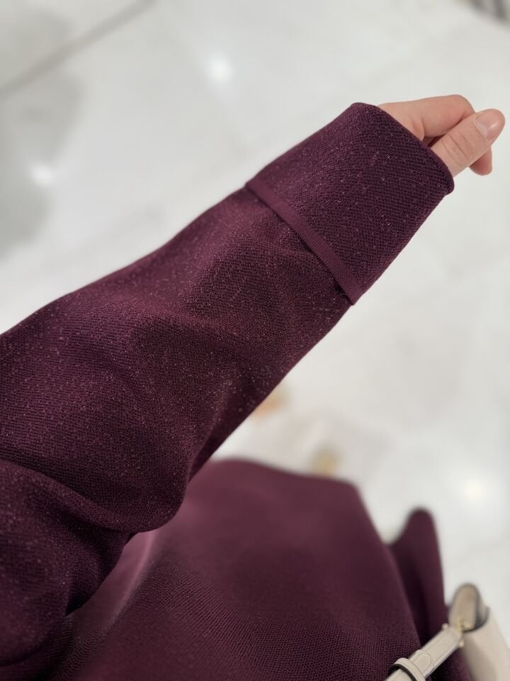 Simli Tunik/  Mürdüm