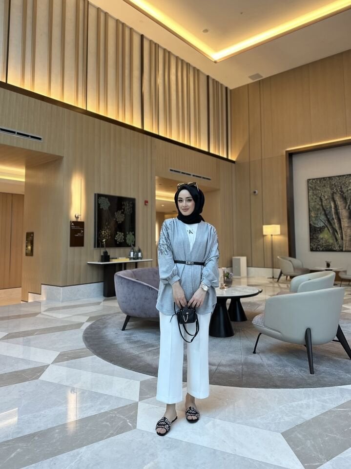 Omuz Detaylı Kimono