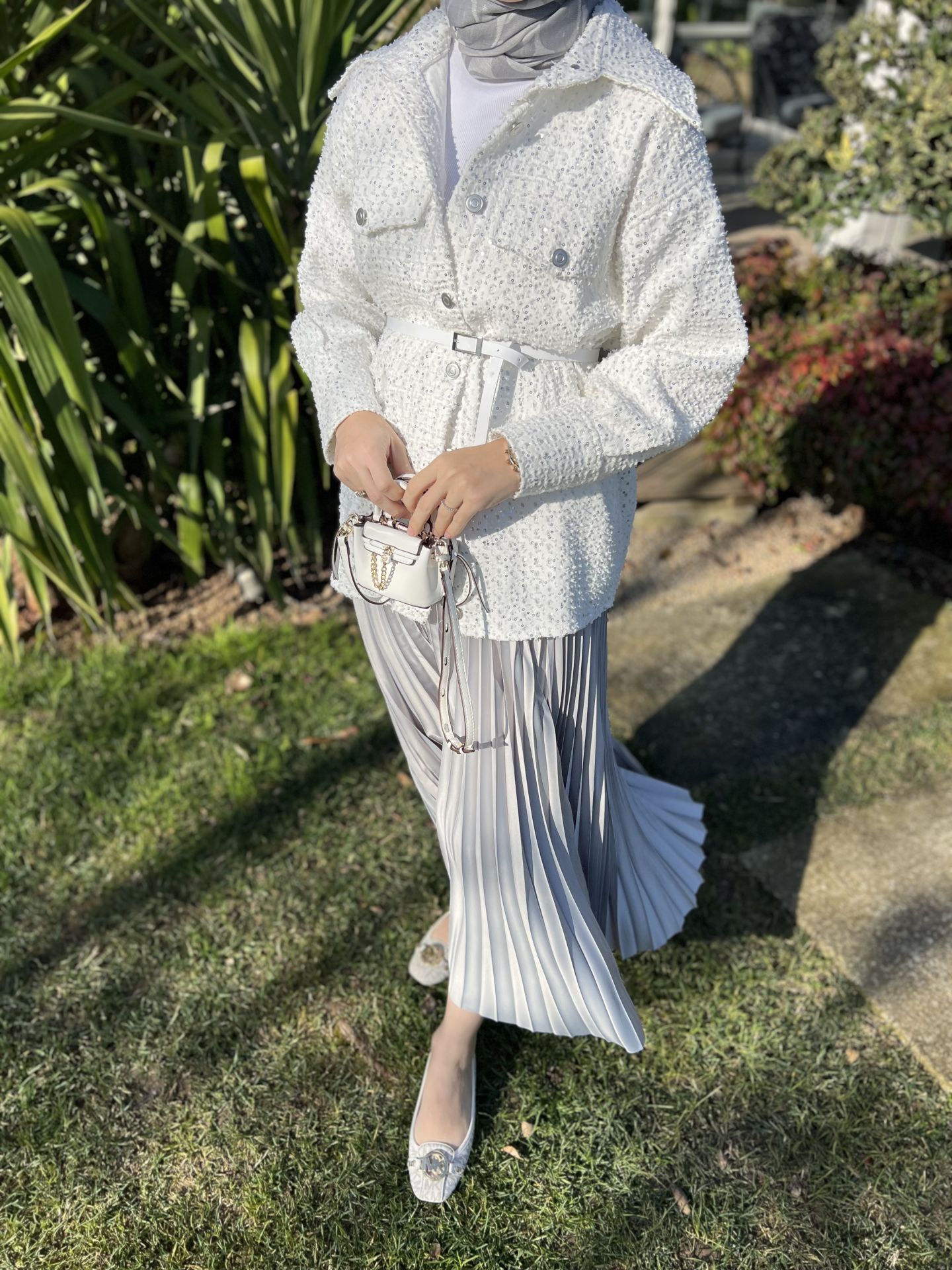 Pileli Etek/ Gümüş