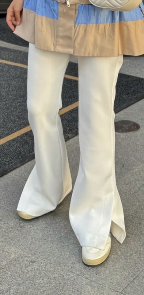 Yandan Yırtmaç Pantolon