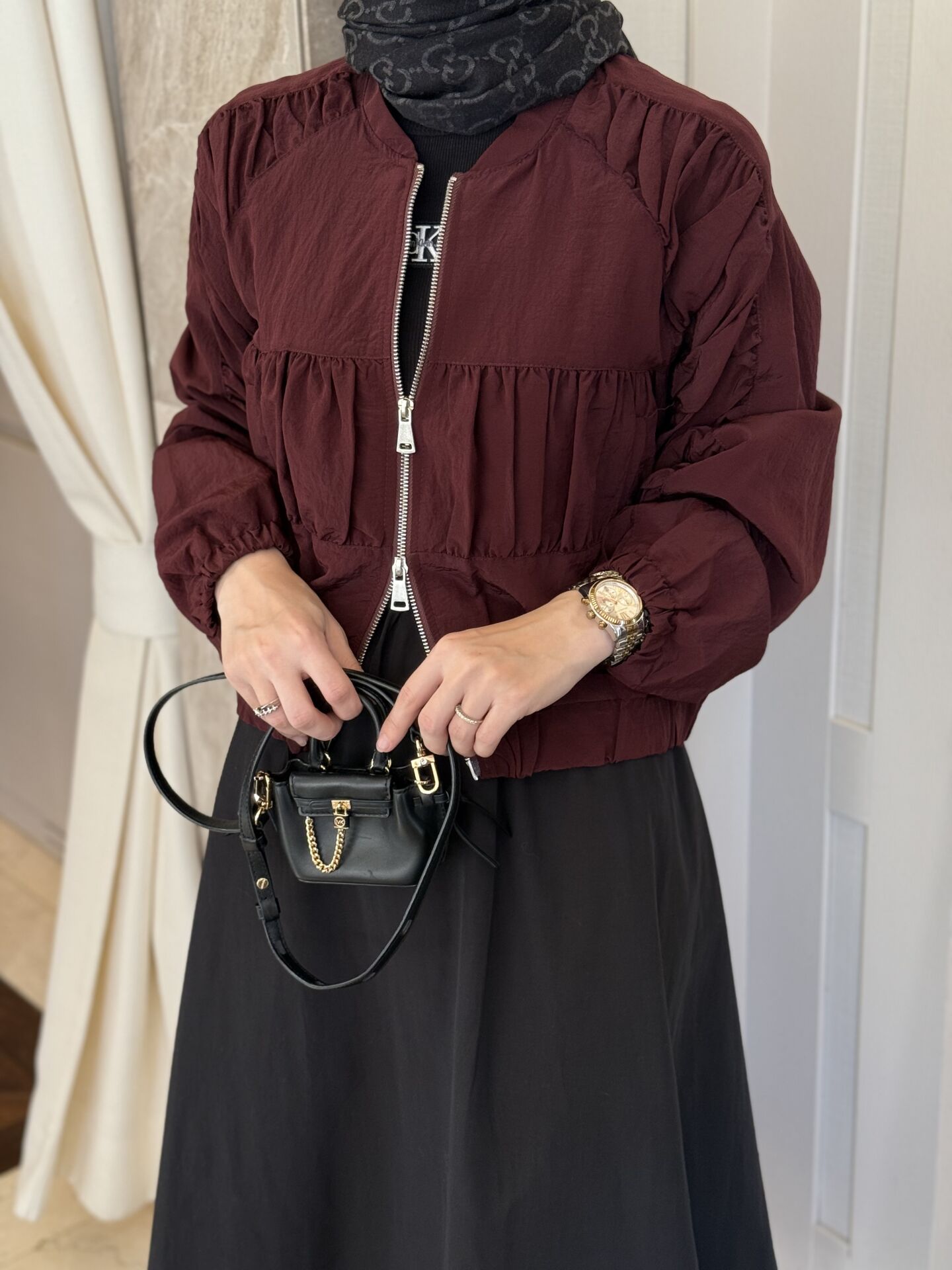 ALİSA CEKET - BORDO