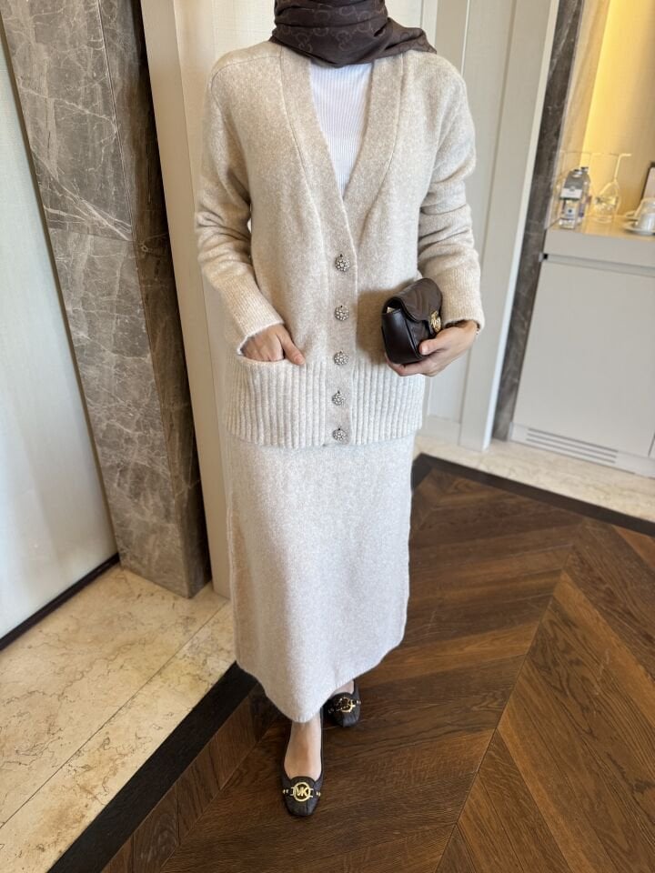 NOİR TAKIM/ KREM dilvin